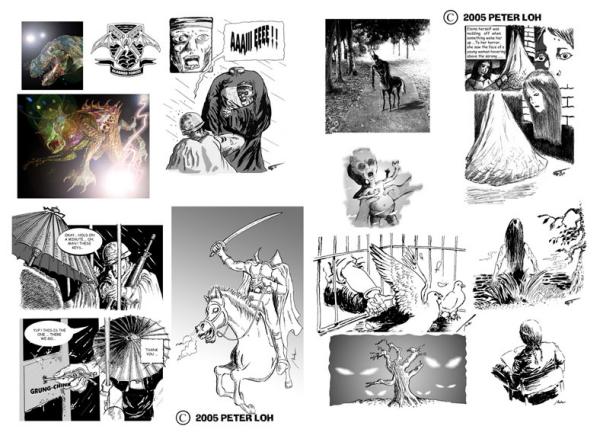 illustrations for my book of strange tales